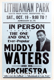 Muddy Waters concert poster